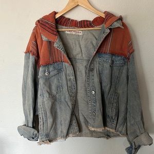 FREE PEOPLE - hooded denim jacket